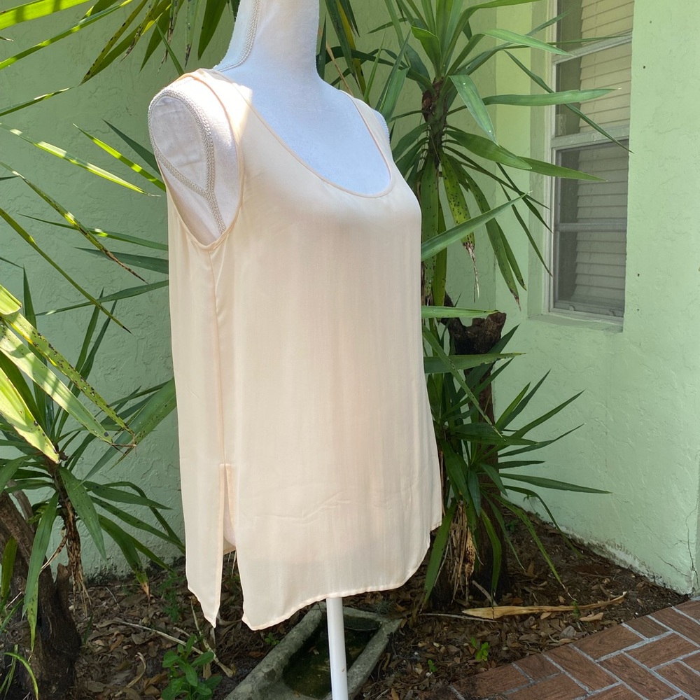 Silk Nude Tan Tank